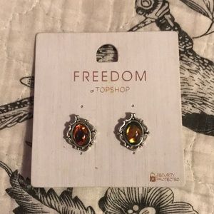 Iridescent Topshop stud earrings